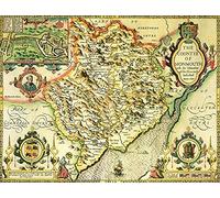 Monmouthshire 1610 Historical Map 1000 Piece Jigsaw Puzzle Includes Free Print Guide