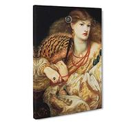 Monna Vanna By Dante Gabriel Rossetti Canvas Print | Gallery Wrapped 30mm Frame Wall Art | 30x20 inches | Ready to Hang | Classic Picture | Living Room Bedroom Lounge Office