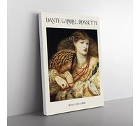 Monna Vanna By Dante Gabriel Rossetti Exhibition Museum Painting Canvas Wall Art Print Ready to Hang, Framed Picture for Living Room Bedroom Home Office Décor, 50x35 cm (20x14 Inch)