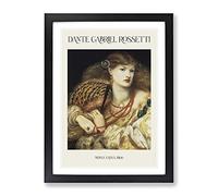 Monna Vanna By Dante Gabriel Rossetti Exhibition Museum Painting Framed Wall Art Print, Ready to Hang Picture for Living Room Bedroom Home Office Décor, Black A4 (34 x 25 cm)