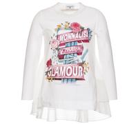 Monnalisa Cotton & Chiffon Floral Top-8 Years