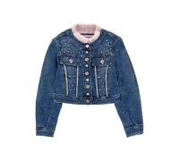 Monnalisa crystal-embellished denim jacket - Blue 2-4-5-6-10-12-S