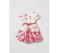 MONNALISA Floral Print Satin Dress - Size: 4 - female