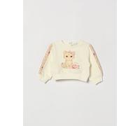 MONNALISA Girl's Animal Print Cotton Sweatshirt with Contrast Logo - Size: 3M - unisex