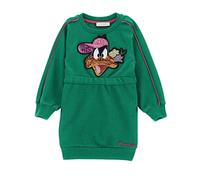 Monnalisa Girls Green Cotton Looney Tunes Dress-8 Years