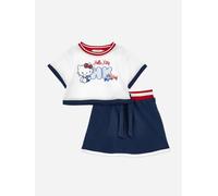 Monnalisa Girls Hello Kitty Skirt Set in Navy - Navy - 3 Yrs