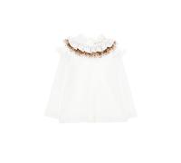 Monnalisa Girls Ivory Leopard Frill Top-6 Years