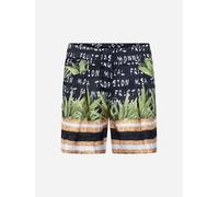 Monnalisa Girls Shorts - Tropical Summer Shorts - Black - 4 Yrs