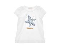 Monnalisa Girls White Diamanté Starfish T-Shirt-12 Years