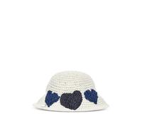Monnalisa heart-detail bucket hat - White 50-52-54