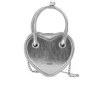 Monnalisa heart-shaped shoulder bag - Silver One Size