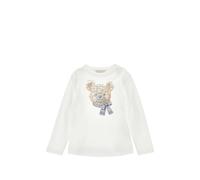 Monnalisa rhinestone-embellished bear-print T-shirt - White 2-3-4-5-6-7-8-9-10-12