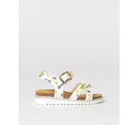 MONNALISA Synthetic Leather Sandal with Floral Print - Size: 29 - female
