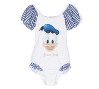Monnalisa x Disney Donald Duck open-back swimsuit - White 2-10-12
