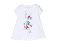 Monnalisa x Disney Tinkerbell-print T-shirt - White 2