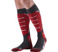 MONNET Ski Light Wool - Men - Red / Grey - size 5.5-6.5- model 2027 5.5-6.5