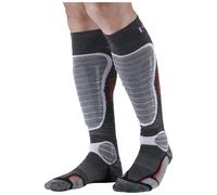 Monnet - Ski socks with tibial protection - GelProtech Ski Wool Socks Gris in Wool - Size 39-40 - Grey Grey 39-40