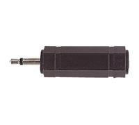 Mono 3.5mm Plug to 6.35mm Stereo Jack Socket Adapter