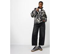 Mono Animal Printed Quarter Zip Borg Fleece M