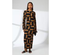 Mono Geo Printed Jersey Column Dress Principles Black 12