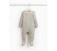 Mono Mummy Loves Me Striped Sleepsuit Up to 1 mth