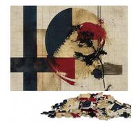 Mono No Aware No. 16 - Sumi-E Japanese Floral Jigsaw Puzzle, 300 Pieces | A hands-on home pastime - a simple way to organise the image alone or together.