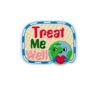 Mono-Quick 14157 RECYCL-PATCH Treat Me Well Appliqué, Patch, Iron-On Transfer Made from Recycled PET Bottles
