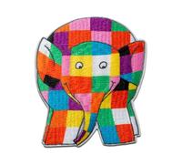 Mono-Quick 1805x Elmer appliqué, Iron-on Patch, Elephant (18054 - Elmer Front)