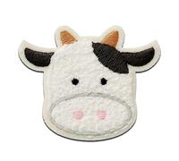 Mono-Quick Chenille Cow Animal - Iron On Patches Adhesive Emblem Stickers Appliques, Size: 5,4 x 6,6 cm