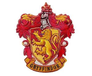 Mono Quick - Harry Potter Hogwarts appliqués, iron-on sticker patch, Gryffindor Slytherin Hufflepuff Ravenclaw (18068 - Gryffindor)