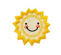 Mono-Quick Iron-On Patch 3.5 cm Summer Sun Yellow