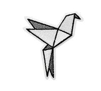 Mono-Quick Origami Bird Iron-On Fabric Patch 4.5 cm x 5.0 cm