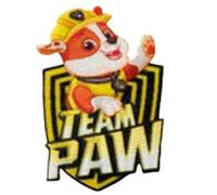Mono Quick Paw Patrol Appliques, Iron-On Patch, Sew-On Patch, Chase Skye Marshall Rocky Team (18154 - Rocky Team)