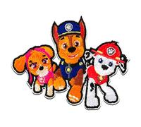 Mono-Quick Paw Patrol Chase Marshall Skye Iron-on Patch 6,1 x 7,5 cm for Kids with Super Pups Dog Hero Adventure, Clothing Jeans Denim Birthday Gift