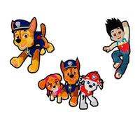 Mono-Quick Paw Patrol Set of 3 Iron-On Transfers, Children, Boys, Iron-On Patch, Patch, Iron-On Pictures, Polyester, Multi-Colour, 8 cm, 3