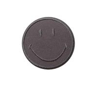 Mono Quick® Smiley© - Iron-On Sew-On / Iron-On Appliqué Patch 5 x 5 cm (Grey)