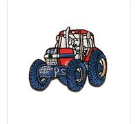 Mono-Quick Tractor Iron-on Patch 4,4 x 5,4 cm for Kids with Farm Construction Action Toy Original, Patches Clothing Jeans Denim Crafts Birthday Gift