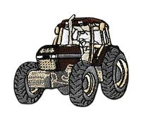 Mono-Quick Tractor Iron-on Patch 6,5 x 5 cm for Kids with Farm Construction Action Toy Original, Patches Clothing Jeans Denim Crafts Birthday Gift