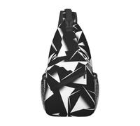 Mono Shard Print Printed Polyester Chest Cross Pack