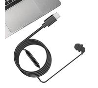 Mono Single Earbud - In-Ear Single Side Earphone Design, Universal Left Right Ear Compatibility, Choice Of Type-C 3.5mm Connection | Hands-Free Listening Calling Communication For Smartphone Tablet Co