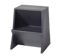 Mono Step Stool Richard Lampert Black grey RAL 7021 - RICHARD LAMPERT MONO SCHWGRAU