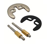 Monobloc Tap Fixing Kit, Basin Tap Mounting Bracket with 2 Bolts and Clamp Plate for Kitchen Sink Mixer Tap Installation, Metal Replacement Fixing Set for Bathroom Basin Sink Tap
