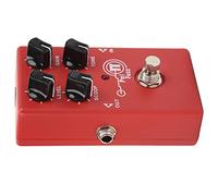 Monoblock Effect Pedals, Metal Shell Fuzz Distortion Pedal Level Gain Scoop Tone Easy Adjustment Compact Size for Electric Guitars