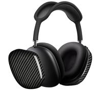 MONOCARBON Carbon Fiber Case for AirPods Max, Genuine Carbon Fiber Case with Apple Headphone Covers - Ultra Protective, Glossy Black