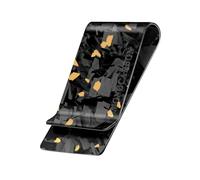 MONOCARBON Carbon-Fiber-Money-Clip-for-Men, Minimalist-Money-Holder for Cash, High Elastic Carbon-Fiber-Wallet, Slim and Durable, Forged Matte Gold, Minimalist