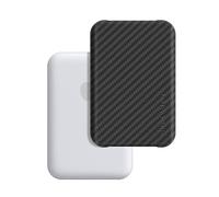 MONOCARBON MagSafe-Battery-Pack-Case, Carbon-Fiber-Battery-Case for iPhone 15 Pro Max, Portable MagSafe Charger Case for iPhone 14, 13, 12 Series, Matte Purple. Matte Finish.