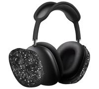 MONOCARBON Real Carbon Fiber Case for AirPods Max (2024/2020), Military-Grade Protective Hard Cover for Apple Headphones, Unique Forged Matte, Scratch-Resistant, Essential Accessories-Matte Silver
