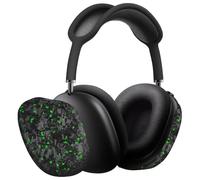 MONOCARBON Real Carbon Fiber Case for AirPods Max (2024/2020), Military-Grade Protective Hard Cover for Apple Headphones, Unique Forged Matte, Scratch-Resistant, Essential Accessories-Matte Green