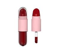 Monochromatic Lipstick Lipstick Face Gloss Lipstick Lip Gloss Two In One Mattess Halloween Prom Makeup City Gloss (F, One Size)