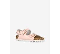 Monochrome 3-Buckle Sandals for Girls, by COLORS OF CALIFORNIA rose